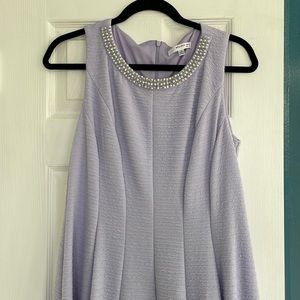 Women’s fit and flare cocktail dress pearl neck line